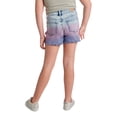 thumbnail image 2 of Justice Girls Mini Mom Dip Dye Denim Shorts, Sizes 6-14, Slim & Plus, 2 of 5