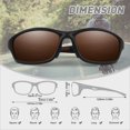 thumbnail image 5 of LINVO Polarized Sports Sunglasses for Men UV400 Protection Wraparound Goggles for Fishing Cycling Running, 5 of 8