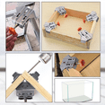 thumbnail image 5 of 2X Open Type Right Angle Clamp Woodworking Right Angle Splicing Quick Clamp Locator Engineering Woodworking DIY,2 x right angle clamp,Photo Color, 5 of 8