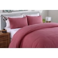 thumbnail image 2 of Messy Bed Washed Cotton Duvet Cover and Sham Set, Red, Full/Queen, 2 of 5