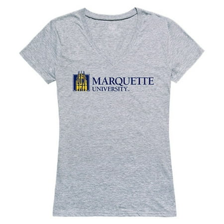 Marquette University Golden Eagles Womens Seal Tee T Shirt Heather Grey Xl