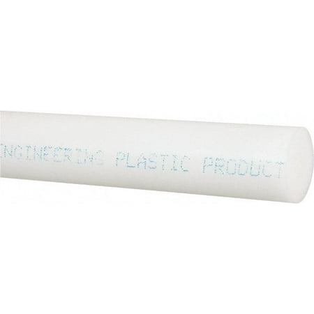 

Made in USA 8 Long 3/4 Diam Acetal Plastic Rod Natural (Color)