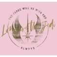 thumbnail image 2 of Girl's Star Wars: Obi-Wan Kenobi Long Live the Jedi Vintage Crest  Graphic Tee Light Pink Large, 2 of 4