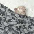 thumbnail image 7 of Dog Blanket Grey Camouflage Print Soft Dog Blankets for Small Medium Dogs Pet Cat Puppy Blanket Mat Cover, 7 of 7