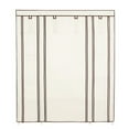 thumbnail image 4 of Zimtown Portable Closet Wardrobe with 5 Layers, 12 Grids, 1 Hanging Rod, Beige Cloth Cover, 4 of 20
