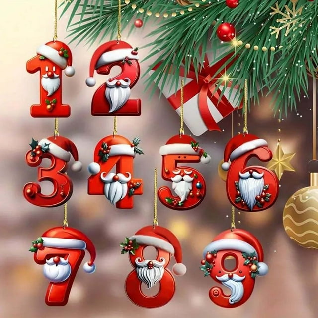 Ganfancp Colgante Digital Acrílico Plano Árbol de Navidad Decoración de Fiesta En Casa Regalo Colgante Ofertas Del Día Liquidación 1X Listado