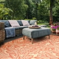 thumbnail image 4 of Safavieh Courtyard Connie Floral Indoor/Outdoor Area Rug, Natural/Terracotta, 8' x 11', 4 of 10