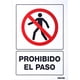 thumbnail image 1 of Letrero Prohibido El Paso Señal Prohibitiva 1 Pieza Surtek SURTEK SES41, 1 of 3