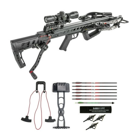 Killer Instinct Fatal-X Crossbow with Dead Silent Crank Starter Bundle