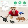thumbnail image 3 of Volnau Animal Figurines Toys 9Pcs South America Figures Zoo Pack Preschool Educational Rainforest Set, 3 of 10