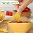 thumbnail image 4 of Lsupdaol 6 Pack 4.5 oz Small Wheat Straw Dipping Bowls Unbreakable Dessert Bowls Soy Sauce Dishes 3.7 x 3.7 x 1.5 Mini Prep Saucer Dipping Saucers for Side Dish Ketchup Soy Dessert Snack(Dark Color), 4 of 7