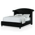 thumbnail image 6 of Furniture of America Gijit Glam Fabric Wingback Tufted King Bed in Black, 6 of 6