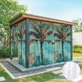thumbnail image 6 of Boho Coastal Beach Outdoor Curtains for Patio Waterproof,Windproof Privacy Curtains with Weighted Bottom,Summer Ocean Tropical Tree Flower Outside Drapes for Picnic Garage Yard Cabana 54"x95" 1 Panel, 6 of 8