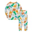 thumbnail image 3 of ATAIKU 100% Cotton Kids Baby Boys Long Sleeve Pajama Sets Toddler 2-Piece Sleepwear Child Summer Dinosaur Pjs 2-8Y, 3 of 11