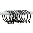 thumbnail image 7 of 10 PCS Black Curtain Rings with Eyelet for Curtain Rod, 2.2 inch Inner Diameter, 7 of 7