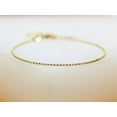 thumbnail image 3 of 18K Gold Filled 1mm Ball Bracelet (I367), 3 of 4