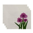 thumbnail image 2 of Holiday Essence Amaryllis Floral Print Placemat, 2 of 2