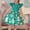 Green, variant on ATOGUTA Kids Dress Ruffle Sleeve Easter Dresses Girl Long Midi Springs Dress Kids Smocked Flare Summer Dress Size 3T-14. Green
