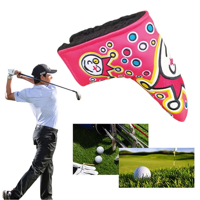 Funda Para Putter De Golf Cubierta de palo de golf de PU Cubierta duradera de Putter de golf Accesorios deportivos (Rojo) Likrtyny Para Estrenar