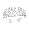 thumbnail image 2 of Corona Diadema Madre a Corona Día de la Madre Elegante Regalo del Día de la Madre Diadema Corona de diamantes de imitación para deshierbe Cumpleaños Argén, 2 of 8