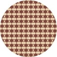 thumbnail image 1 of Ahgly Company Tapis d'Intérieur Lavables en Machine, Ronds, Pastel, Orange Transitionnel, Ronds de 5', 1 of 7