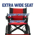 thumbnail image 6 of Culver Electric Power Wheelchair Scooter Fold & Travel Folding Safe Electric Wheelchair Motorized FDA Approved Aviation Travel Heavy Duty Power Wheelchair Silla de Ruedas Electrica (Li-on, Red), 6 of 10