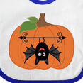 thumbnail image 4 of Inktastic Halloween Pumpkin Funny Bat Boys or Girls Baby Bib, 4 of 4