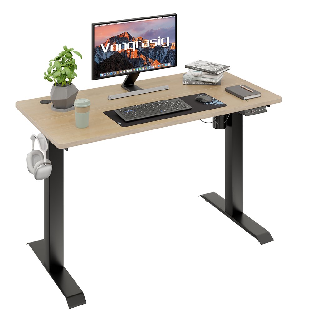 Vongrasig 55" x 24" Height Adjustable Electric Standing Desk, Sit Stand