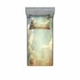 thumbnail image 2 of Ambesonne Vintage Fitted Sheet & Pillow Sham Set, Sky Dream Star, Full, Blue White, 2 of 3