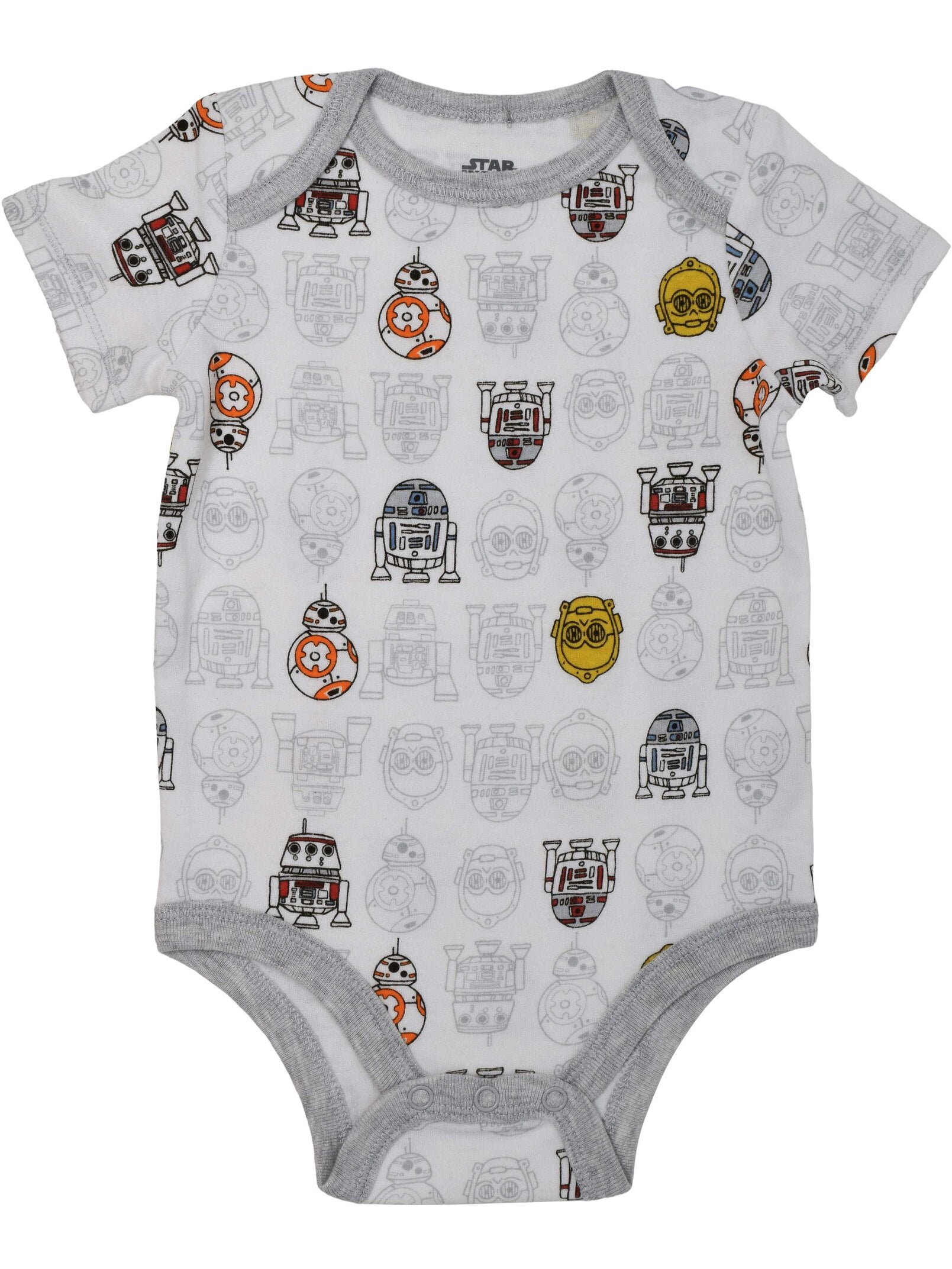 Star Wars Baby Boy or Girl 5-Pack Short Sleeve Bodysuits Star Wars Red Black