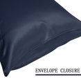thumbnail image 5 of PiccoCasa 22 Momme Silk Pillowcase for Hair and Skin, King Navy, 5 of 7