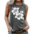 thumbnail image 1 of LSLJS Blouse Sans Manches Imprimée Mode Décontractée pour Femmes Col Rond Sexy Pull-Over Slim, Débardeurs pour Femmes, 1 of 4