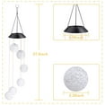 thumbnail image 5 of Solar Wind Chime Light, Epicgadget Solar Light Color Changing Outdoor Solar Garden Hanging Mobile Decorative Lights for Backyard Walkway Pathway Christmas Decoration Parties (Ball), 5 of 6
