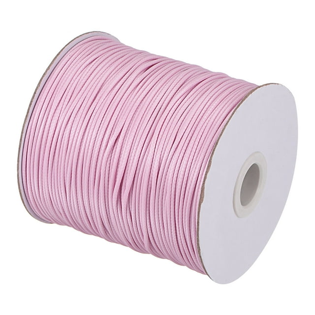 Unique Bargains Beading Thread Bracelet Weave Bead Craft Cord 1.5mm 158M/Roll (172-Yards) Decorative String, Light Pink