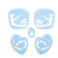 thumbnail image 3 of 6 Styles/set Face Paint Stencil Reusable Tattoo Cosmetic Painting Tool, 3 of 7