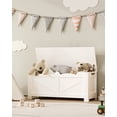 thumbnail image 3 of Hzuaneri 39.4" Storage Bench,Lift-Top Storage Trunk, Toy Box Chest, White SB04503X, 3 of 7