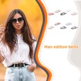 thumbnail image 4 of relayinert Ceinture Ajustable Style Classique PU pour Femmes Artisanat Exquis Simple Bretelles Intemporelles Rouge 1Set, 4 of 6