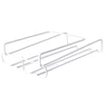 thumbnail image 1 of Soporte para copas de vino debajo del estante, colgador para copas de vino, estante para copas de vino debajo del gabinete, organizador de copas de vino de metal, sin taladros ni tornillos, hierro, 1 of 7