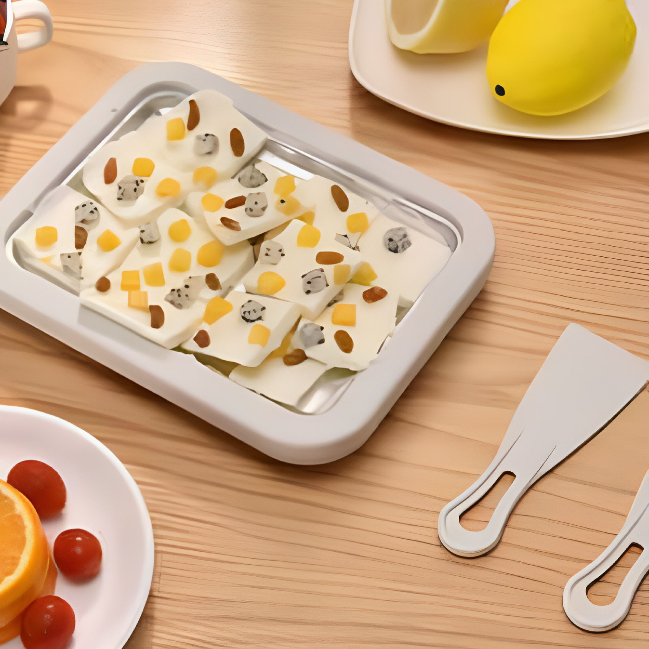 ACDANC 2026 New Ice Cream Roll Maker Rolled Ice Cream Machine Sweet Pan Instant Cold with 2 Spatulas for Making Rolled Ice Cream Yogurt for Home,Party,Kitchen,Dessert Shop,Cafe,Kids
