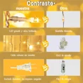 thumbnail image 3 of Linterna LED 10000 lúmenes, 5000 mAh USB recargable 26650 batería incluida, 53 modos de luz, zoom, largo tiempo de trabajo linterna táctica de mano para camping, senderismo, caza, emergencia, 3 of 8