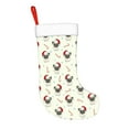 thumbnail image 2 of Yiaed Christmas Pug Dog Print Christmas Stockings, Christmas Stockings Hanging Ornaments, Christmas Stockings for Family Christmas Holiday Decorations, 2 of 7