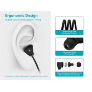 Monoprice Premium 3.5mm Wired Earbuds Headphones With Microphone And 10mm Drivers For Apple And Android Devices