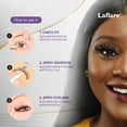 thumbnail image 4 of Laflare 3D False Eyelashes Russian volume Strip Lashes Fluffy, Wispy, Lightweight | Faux Mink Eyelashes Extension D Curl Wispy Handmade Soft Reusable 3 Packs Value Combo., 4 of 10