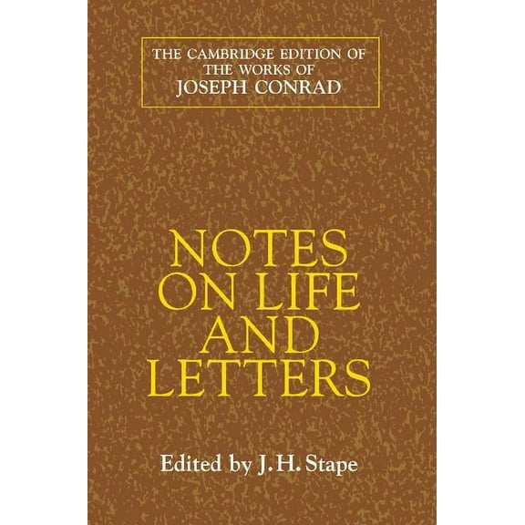 Cambridge Edition of the Works of Joseph Notes on Life and Letters, (Hardcover)