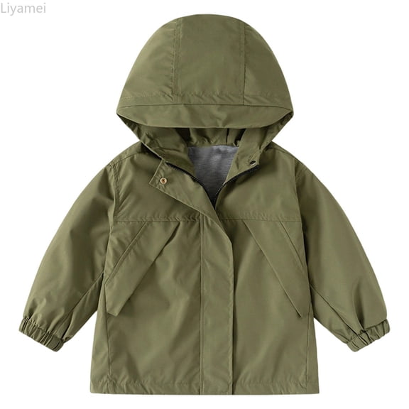 Liyamei Boys Windbreaker Jacket For Kids Lightweight Hooded Zipper Coat Outdoor Casual School Jacket For Boys Age 2 To 13 Years Boys Jackets Size 8-9 Years