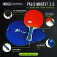 thumbnail image 4 of Palio Master 2.0 Table Tennis Racket & Case | ITTF-Approved Intermediate Ping Pong Paddle | Allround Spin, Speed and Control, 4 of 4