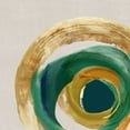 thumbnail image 2 of Peal, Emma 15x15 White Modern Wood Framed Museum Art Print Titled - Green Metalic Circle II, 2 of 4