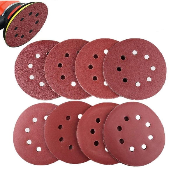 5 Inch 8 Hole 40-2000 Grit Grinding Wheel Sandpaper Kit Can Be Sanded/Polished