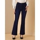 thumbnail image 2 of Pantalones Vaqueros De Mezclilla Vintage Acampanados Para Mujer Pantalones Largos Elásticos De Cintura Alta Pantalones Vaqueros Con Botones De Campana Azul negro XL, 2 of 6