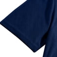 thumbnail image 4 of GrmtClth Men's Color Block Henley Shirt Stand Collar Short Sleeve Casual Button Top with Contrast Trim Navy XL, 4 of 9